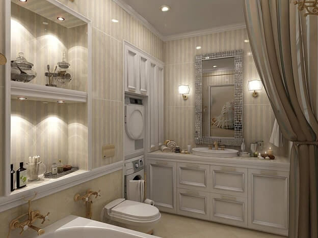 Ванная комната в стиле прованс – фото в духе французского кантри