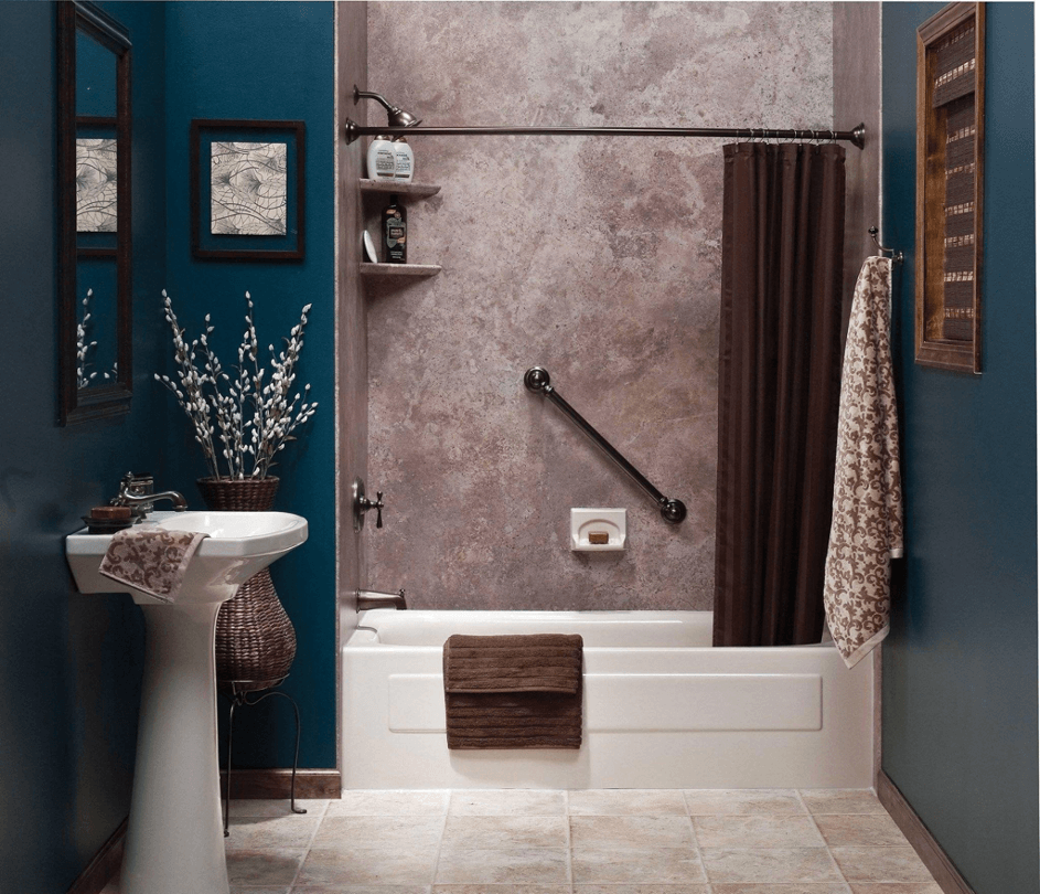 Ванная без плитки: варианты отделки стен и пола с примерами современного дизайна в душевых, санузлах и домашних саунах