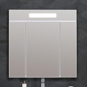 Зеркальный шкаф с подсветкой Фреш 80