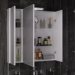 Зеркальный шкаф Арабеско 80 со светильником для ванной комнаты - Фото 2