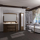 Мебель для ванной Лучия 150 с двумя раковинами для ванной комнаты - Фото 1