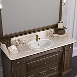 Мебель для ванной Лучия 150 с двумя раковинами для ванной комнаты - Фото 4
