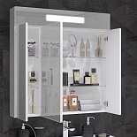 Зеркальный шкаф с подсветкой Фреш 80 для ванной комнаты - Фото 2