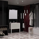 Зеркало Рубинно 90 со светильником для ванной комнаты - Фото 2