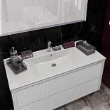 Мебель для ванной Рубинно 120 подвесной для ванной комнаты - Фото 2