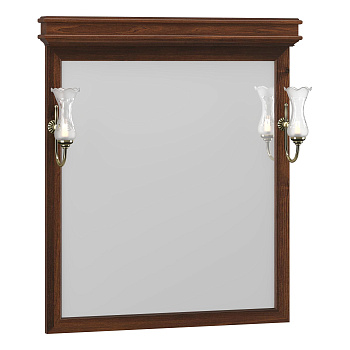 Зеркало OPADIRIS Борджи 85, светлый орех, с выключателем, вар. 2