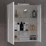 Зеркальный шкаф со светильником Арабеско 70 для ванной комнаты - Фото 2