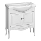 Тумба OPADIRIS Брунелла 80, белый матовый (под раковину Kirovit Классик 80)