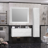 Комплект мебели для ванной Луиджи 120 для ванной комнаты - Фото 1