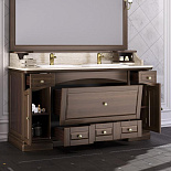 Мебель для ванной Лучия 150 с двумя раковинами для ванной комнаты - Фото 5