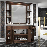 Мебель для ванной Корсо Оро №11 (Светлый орех) для ванной комнаты - Фото 2