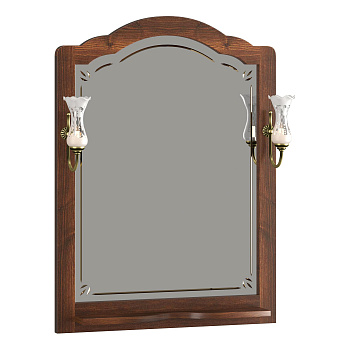 Зеркало OPADIRIS Лоренцо 80, светлый орех, с выключателем, вар. 3