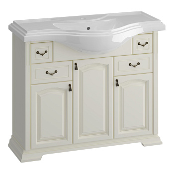 Тумба OPADIRIS Риспекто 100, слоновая кость (под раковину Kirovit Классик 105)