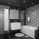 Мебель для ванной Арабеско 80 с зеркальным шкафом для ванной комнаты - Фото 1