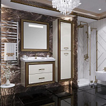 Тумба с раковиной Карат 80 Кападокия золото для ванной комнаты - Фото 4