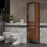 Пенал Мираж правый для ванной комнаты - Фото 1