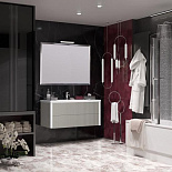 Мебель для ванной Рубинно 120 подвесной для ванной комнаты - Фото 3