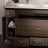 Мебель для ванной Лучия 150 с двумя раковинами для ванной комнаты - Фото 7