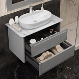Мебель для ванной Луиджи 90 с керамогранитом One для ванной комнаты - Фото 4