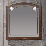 Зеркало Лоренцо 100 со светильниками Виктория для ванной комнаты - Фото 1