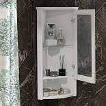 Шкаф подвесной угловой Клио правый для ванной комнаты - Фото 2