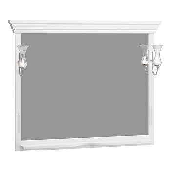 Зеркало OPADIRIS Риспекто 120, белый матовый, с выключателем