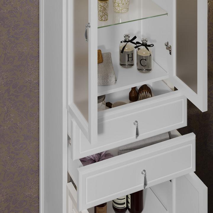 Пенал OPADIRIS Риспекто 60, белый матовый, вар. 2 Пенал OPADIRIS Риспекто 60, белый матовый, вар. 2