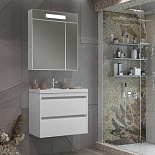 Зеркальный шкаф с подсветкой Фреш 70 для ванной комнаты - Фото 6