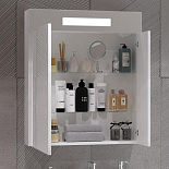 Зеркальный шкаф с подсветкой Фреш 70 для ванной комнаты - Фото 2