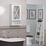 Шкаф Палермо подвесной правый для ванной комнаты - Фото 1