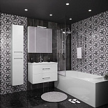 Мебель для ванной Арабеско 80 с зеркальным шкафом без светильника для ванной комнаты - Фото 1